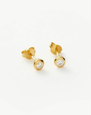 Classic Stone Stud Earrings Earrings