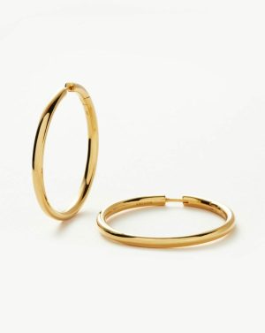 Classic Tunnel Large Hoop Earrings Earrings