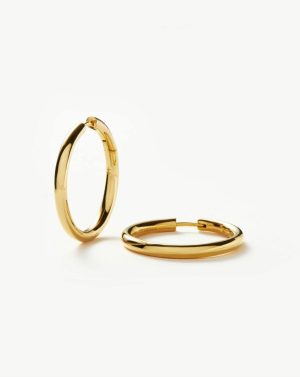 Classic Tunnel Medium Hoop Earrings Earrings