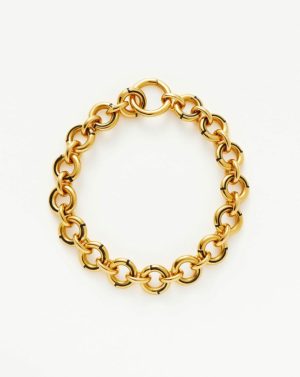 Enamel Byline Link Chunky Chain Bracelet Bracelets