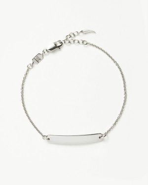 Engravable Bar Chain Bracelet Bracelets