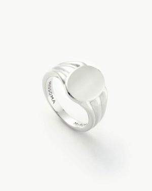 Engravable Oval Signet Ring Rings