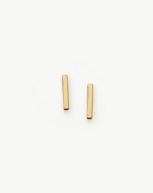 Fine Bar Stud Earrings Earrings