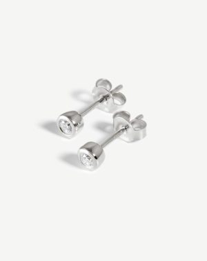 Fine Classic Solitaire Stud Earrings Earrings