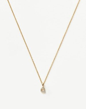 Fine Diamond Initial Mini Pendant Necklace – Q Coin & Pendant Necklaces