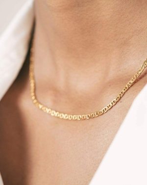 Fine Flat Mariner Chain Necklace Chain Necklaces