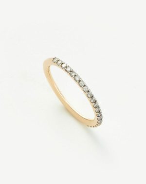 Fine Half Diamond Eternity Ring Rings