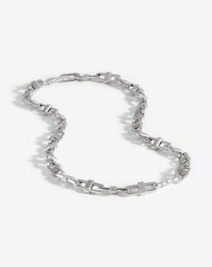 Fused Chunky Ridge Chain Necklace Chain Necklaces