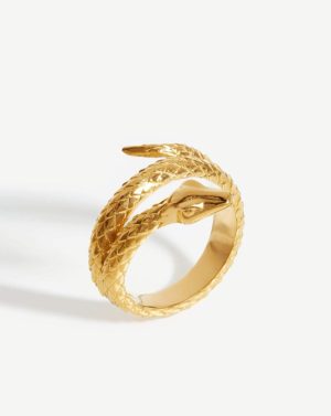 Harris Reed Coiled Serpent Ring Rings