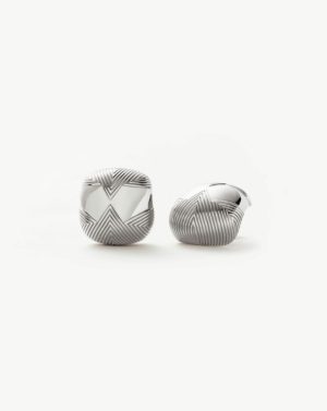 Hera Oversized Dome Ridge Stud Earrings Earrings