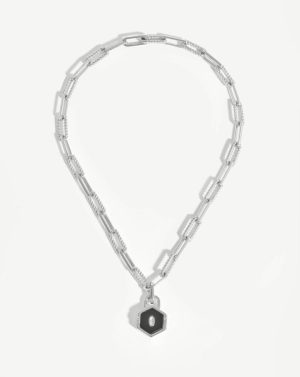 Hex Padlock Chain Necklace Chain Necklaces