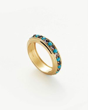 Hot Rox Gemstone Stacking Ring Rings