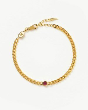 July Birthstone Chain Bracelet Bracelets