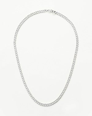 Lucy Williams Flat Curb Chain Necklace Chain Necklaces