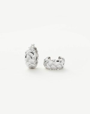 Lucy Williams Waffle Mini Hoop Earrings Earrings