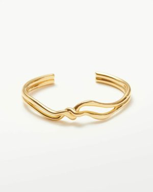 Molten Knot Double Cuff Bracelet Bracelets