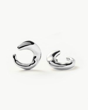 Molten Large Open Stud Earrings Earrings