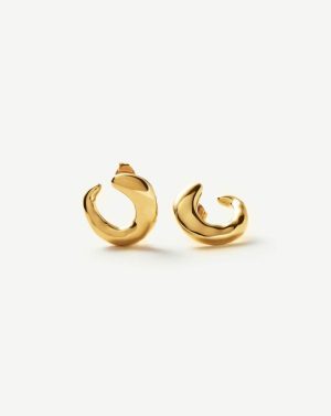 Molten Open Stud Earrings Earrings