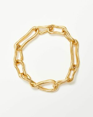 Molten Twisted Infinity Chain Bracelet Bracelets