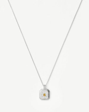 November Birthstone Pendant Necklace Coin & Pendant Necklaces