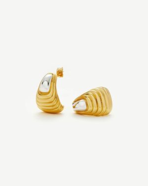 Ridge Oversized Stud Earrings Earrings