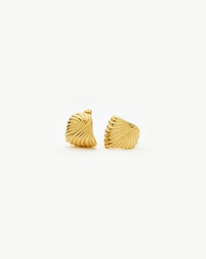 Ripple Stud Earrings Earrings