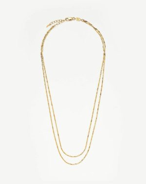 Savi Vintage Link Double Chain Necklace Chain Necklaces