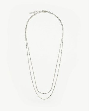 Savi Vintage Link Double Chain Necklace Chain Necklaces