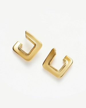 Squared Open Stud Earrings Earrings