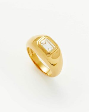 Stone Dome Statement Ring Rings