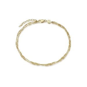 Vervelle Double Chain Anklet Bracelets