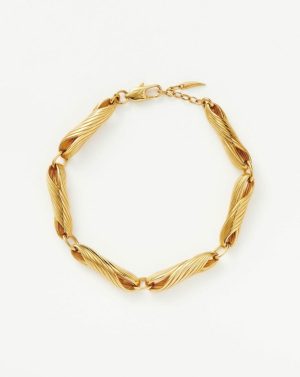 Wavy Ridge Gemelli Chunky Chain Bracelet Bracelets