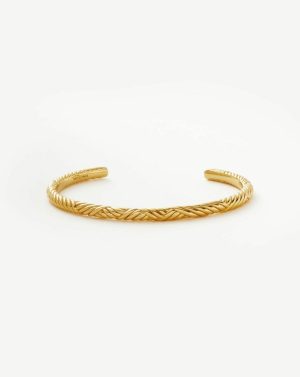 Wavy Ridge Gemelli Cuff Bracelet Bracelets