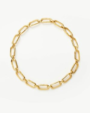 Zenyu Link Chunky Chain Choker Chain Necklaces