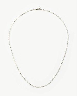 Fine Classic Paperclip Chain Necklace Chain Necklaces