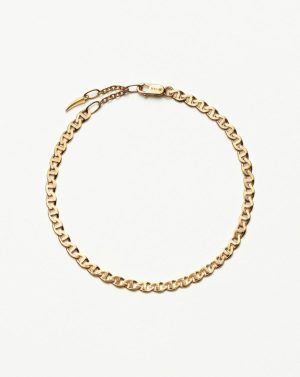 Fine Flat Mariner Chain Bracelet Bracelets