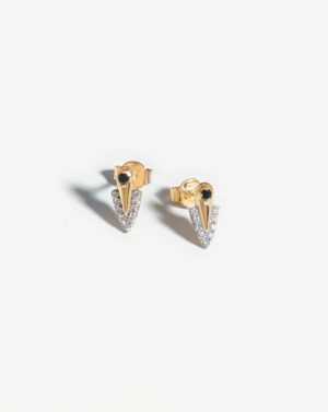 Harris Reed Fine Arrow Stud Earrings Charm & Drop Earrings