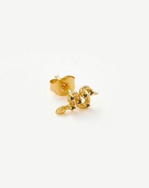 Harris Reed Serpent Single Stud Earring Charm & Drop Earrings